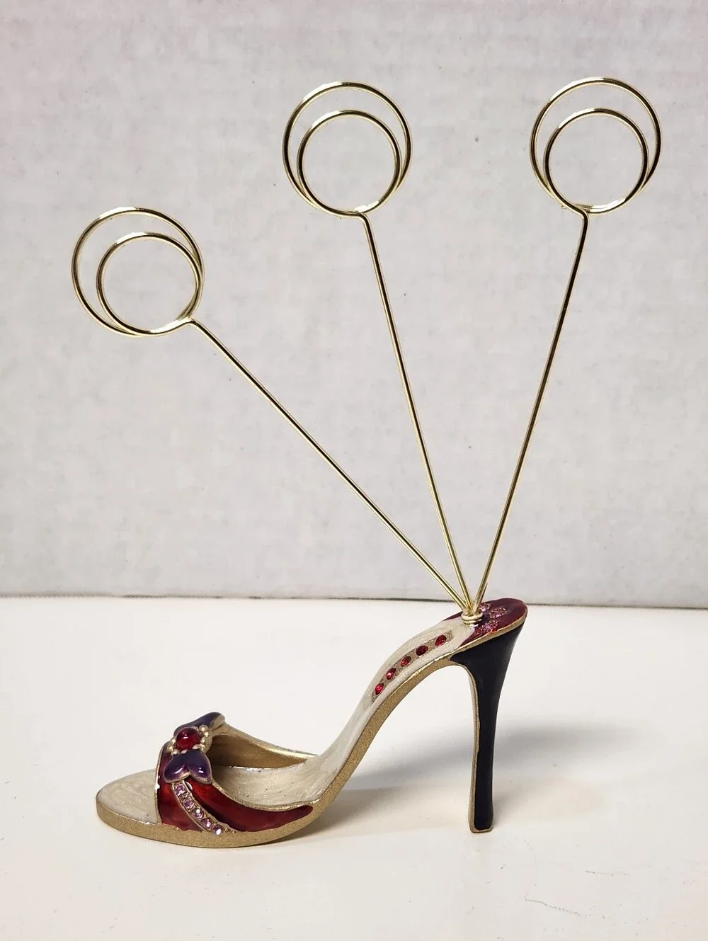 Bundle of 2 Dress Form & Stiletto Photo Tree Memo Clip Holder